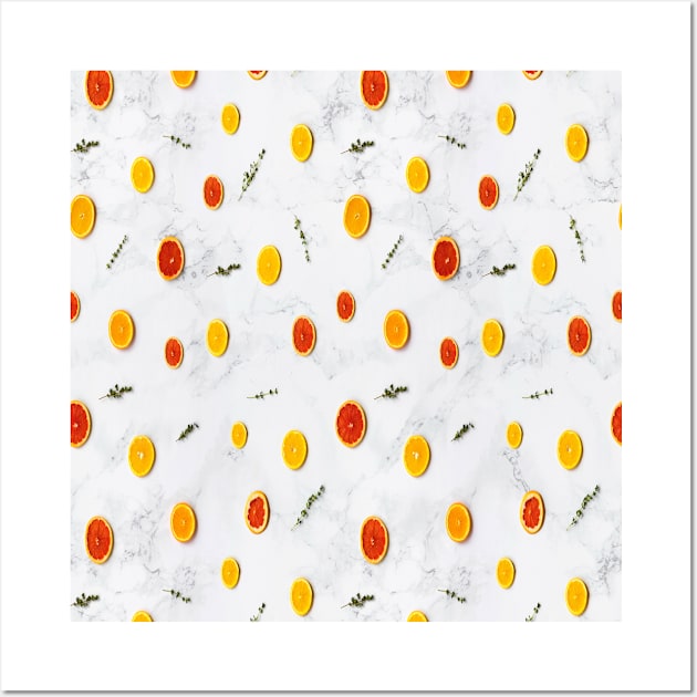 Citrus Fruits Wall Art by BlackRose Store